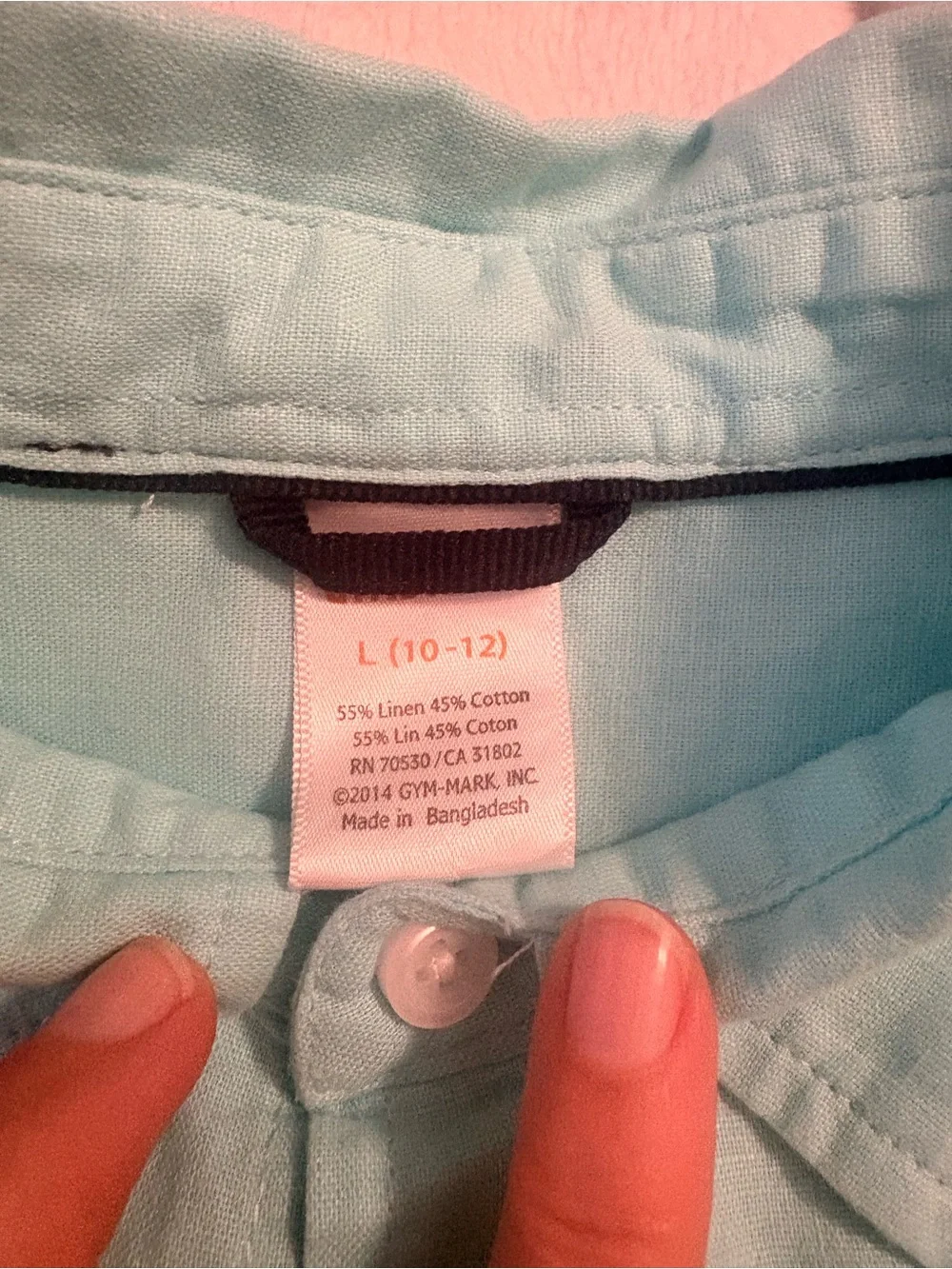 Gymboree Light Aqua Button-Down Shirt